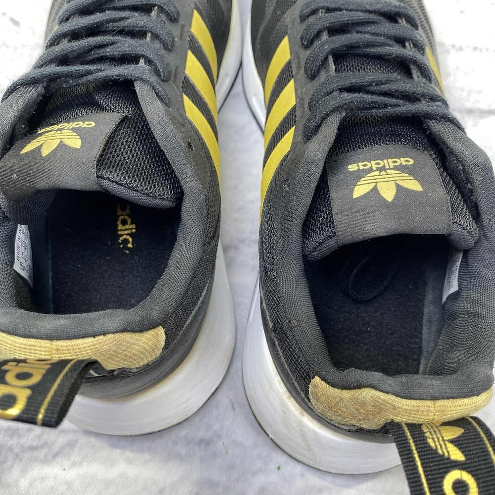 Adidas Originals Multix J Athletic Shoes Men's Size 7 Black Gold Metallic Q47130 - Picture 9 of 10